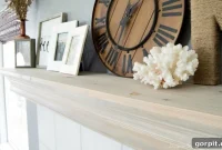 Ocean Kissed Fireplace Mantel DIY