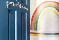 Charming Bathroom Door and Wall Decor