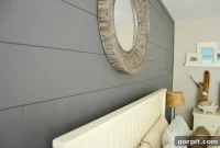 Rustic Wood Plank Accent Wall