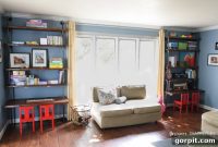 Custom Industrial Shelving and Integrated Desks