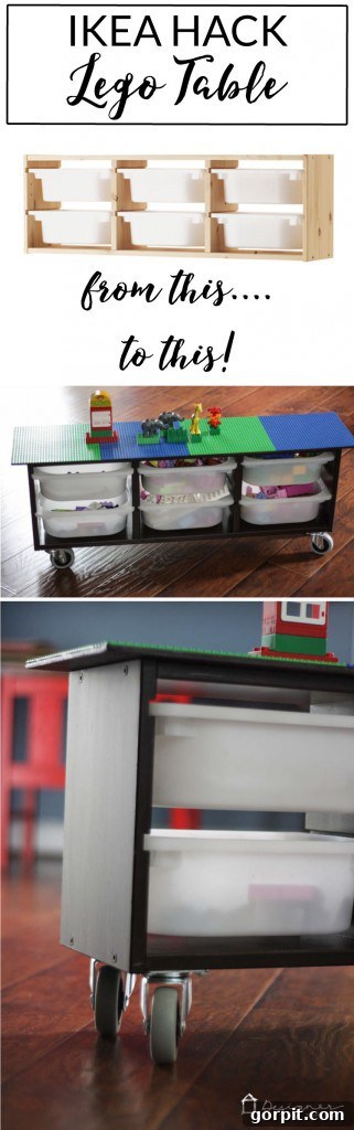 Stylish graphic encouraging readers to pin the DIY Lego table tutorial for future reference and sharing.