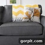 DIY tutorial on how to stuff sofa cushions to give your sofa new life.