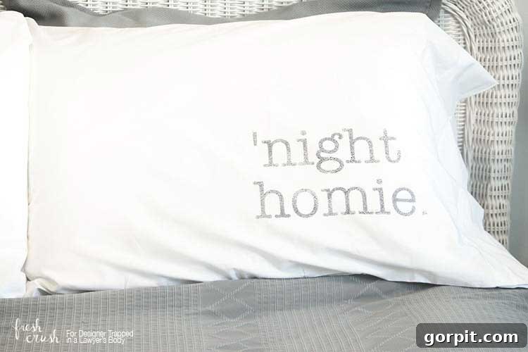 Printing reversed design onto a plastic sheet protector using an inkjet printer for DIY personalized pillowcases.