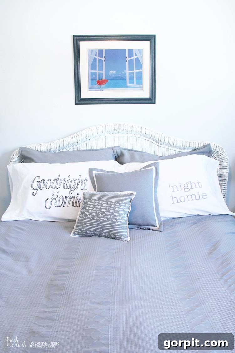 Finishing DIY personalized pillowcases with a Sharpie outline for clearer text and unique design, showcasing a completed custom pillowcase.