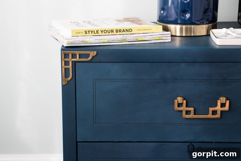 Classic Campaign Nightstand Glow-Up 8 BEAUTIFUL Campaign bedside table makeover! This blogger scored an entire furniture set for a bargain and gave it new life with some paint and TLC.