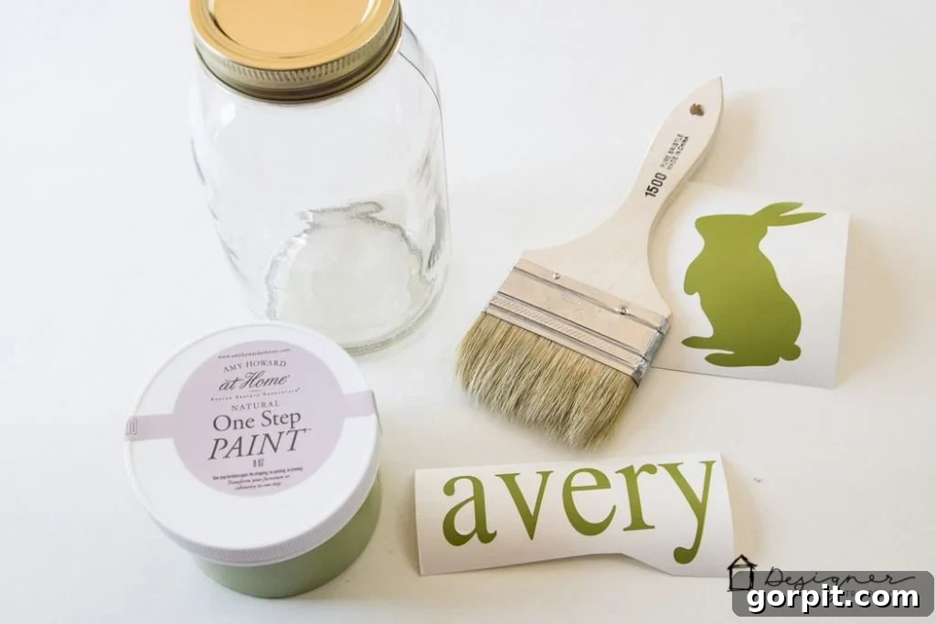 Close-up of DIY personalized mason jars, beautifully crafted for gifting, showcasing easy craft ideas for unique presents.