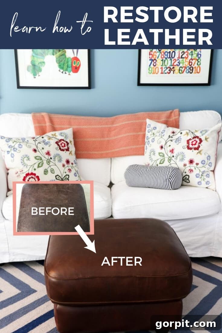 Breathe New Life into Your Leather Furniture 2 Restore leather furniture quickly and easily