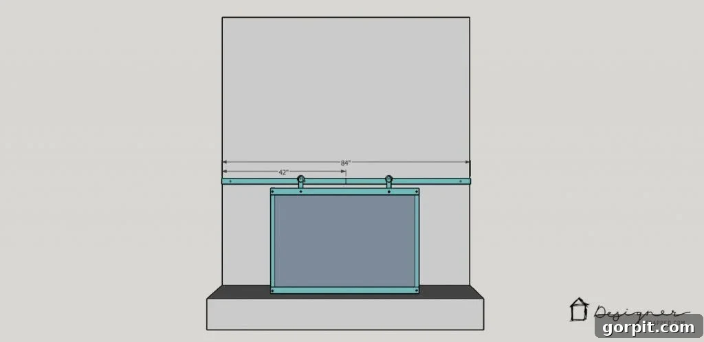 Cutting the thick steel bars for the fireplace sliding rail system.