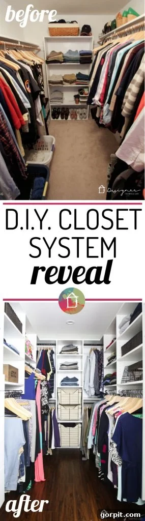 Falling for My DIY Dream Closet 27 WOW! This DIY closet system reveal is seriously amazing. It's beautiful and seems easy to install and affordable. Now I just need to convince the hubby :)