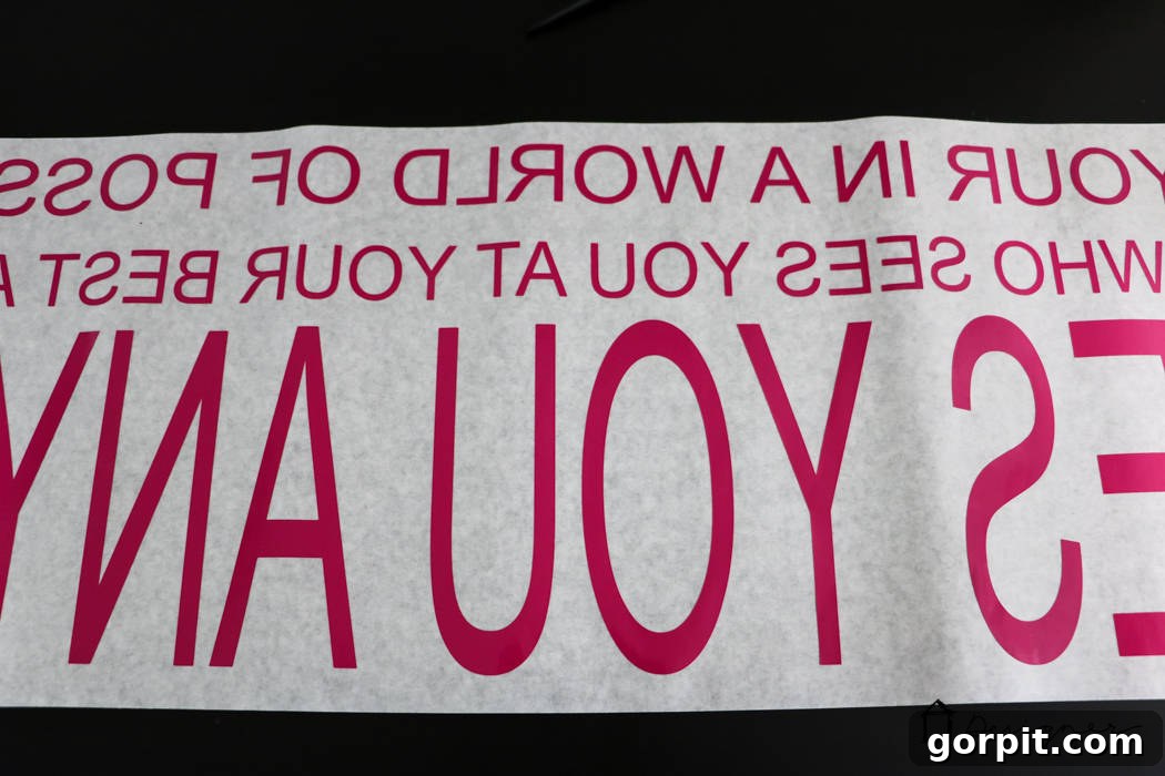 This is AMAZING! You can make your own decals to create any custom wall quote you want. Huge impact for a small cost. And I adore this quote about sisters :)