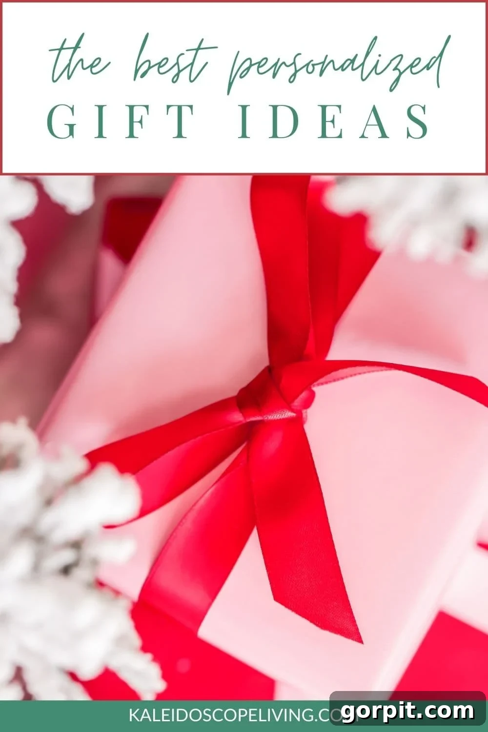 Thoughtful selection of custom gifts beautifully wrapped