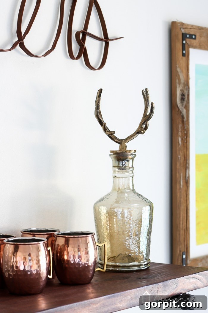 Easy Pipe Shelf Building Guide 11 Industrial pipe shelves styled with modern copper mugs