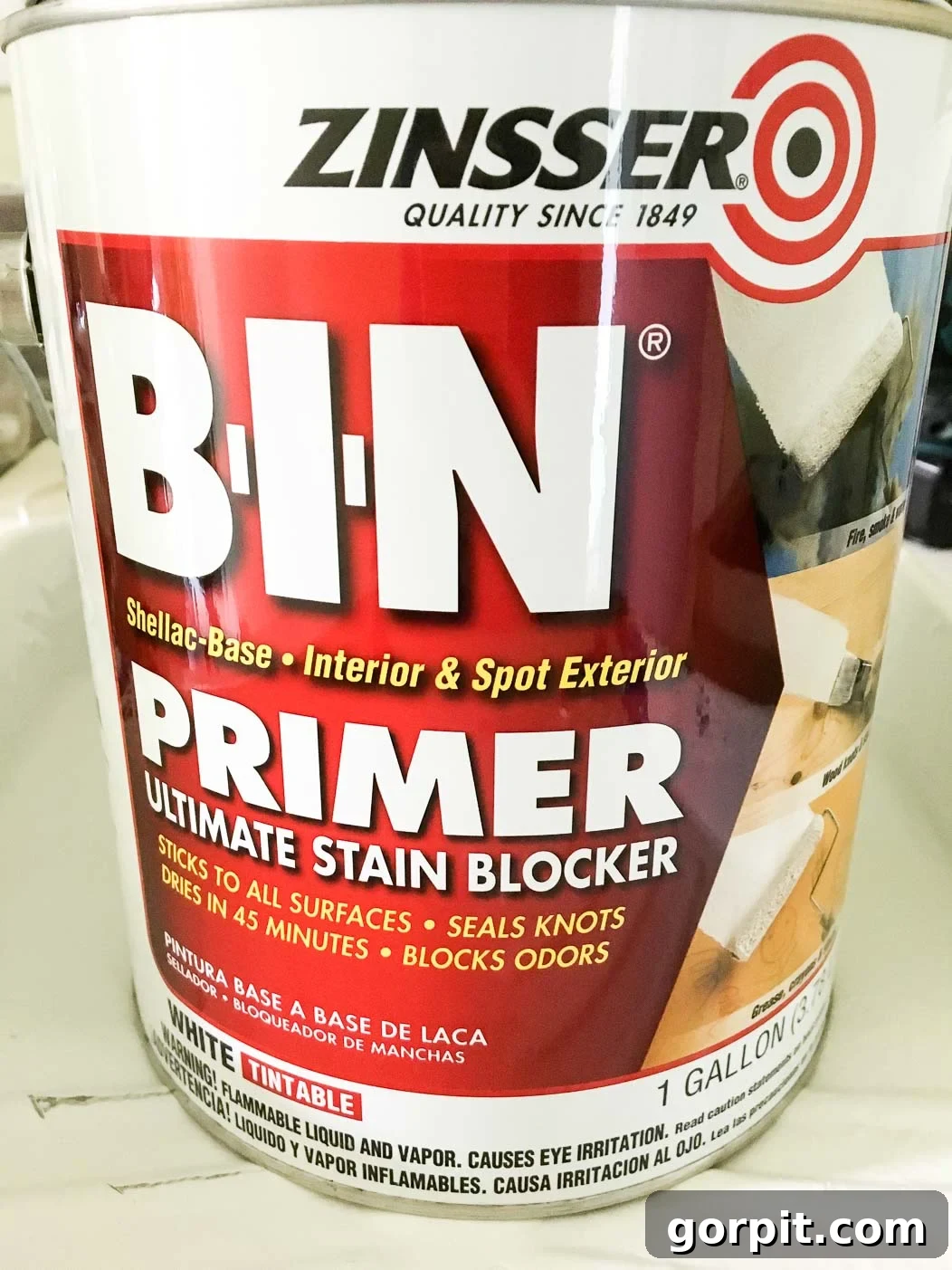 Your Ultimate Guide to Painting IKEA Furniture Without Mistakes 5 Can of shellac-based primer, Zinsser B.I.N., for painting IKEA furniture