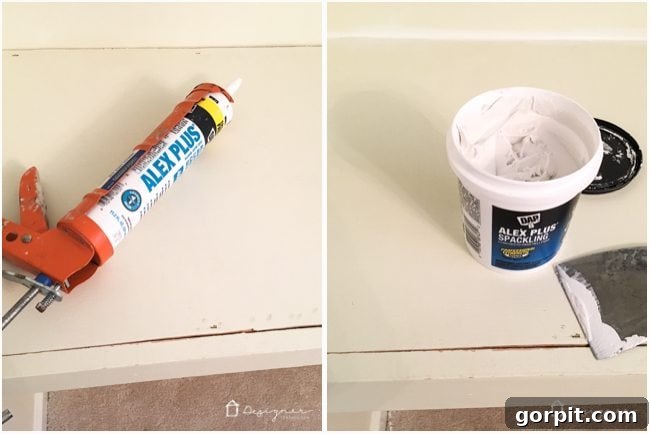 Seamlessly finish your DIY desk and wall repairs with the easy-to-use DAP Alex Plus Spackling.