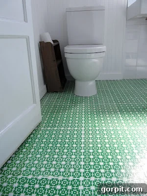 DIY floor covered in colorful art paper, showcasing a highly creative and unique budget-friendly flooring idea.