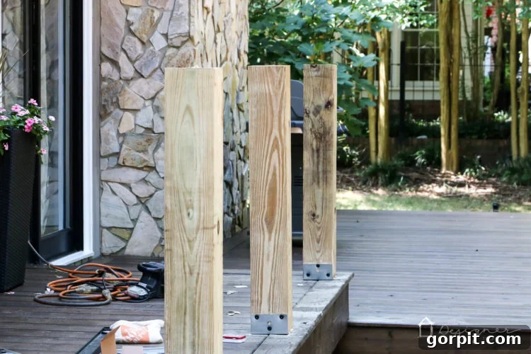 Deck Bar Bliss for Less 7 Dreaming of an outdoor bar or deck bar? We were too and we are sharing our plans for this easy and affordable DIY deck bar!