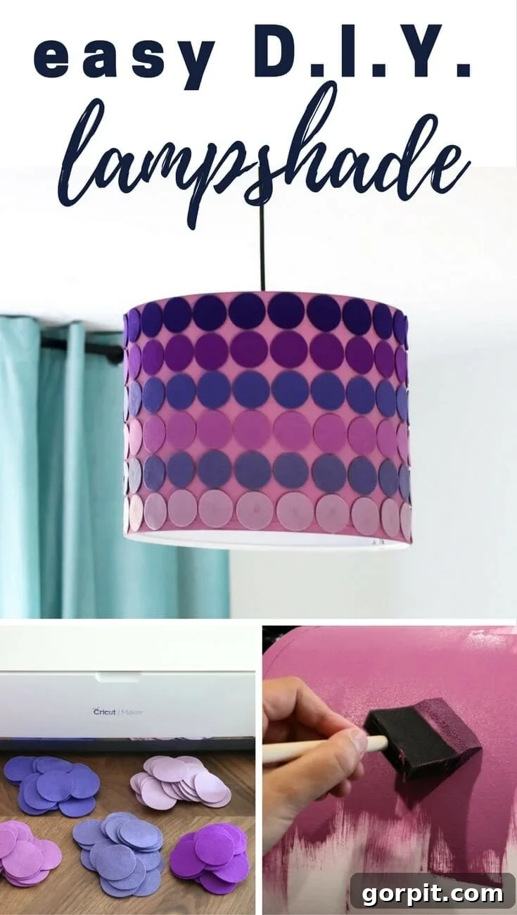 Easy DIY ombre lampshade tutorial for personalized home decor.