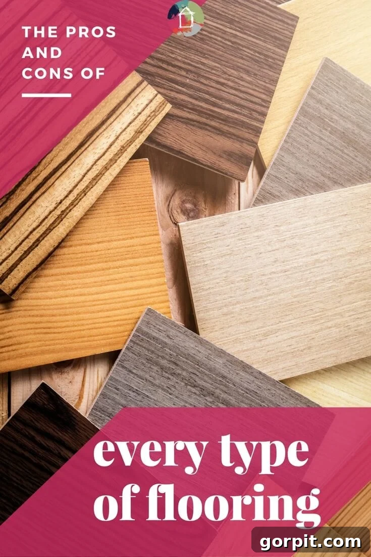 Flooring Explained: The Advantages and Disadvantages of Every Type 2 Discover the ultimate pros and cons of various flooring types, including paint, hardwood, and laminate, to make an informed decision for your home.