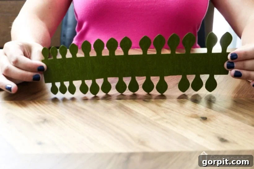 Cricut's Edge: Crafting Impeccable Crepe Paper Succulents 5 Precisely cut crepe paper strip from Cricut Maker, ready to be transformed into a succulent.