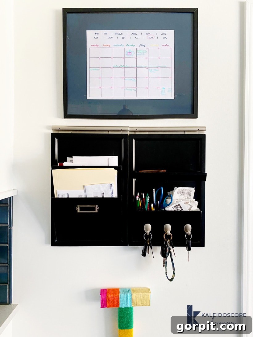 Mastering the Mental Game of Decluttering 3 Family command center keeping paper clutter organized