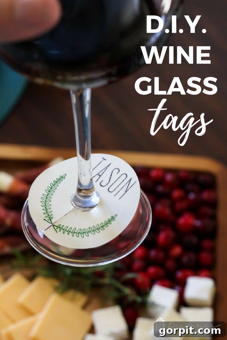 Customizable DIY Wine Glass Charms for Festive Gatherings