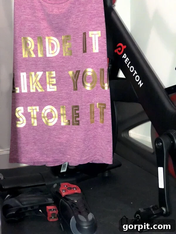 Close-up of a custom tank top featuring a Cricut SportFlex Iron On design, highlighting the vinyl's smooth finish and stretch on activewear.
