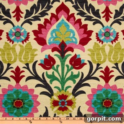 Lazy Curtains: No-Sew Hacks for Instant Style 3 Waverly Santa Maria Desert Flower fabric swatch
