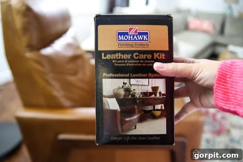 Mohawk Leather Care Kit for cleaning and protecting furniture