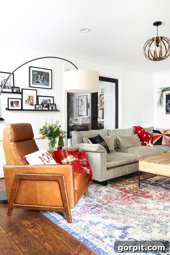 colorful living room