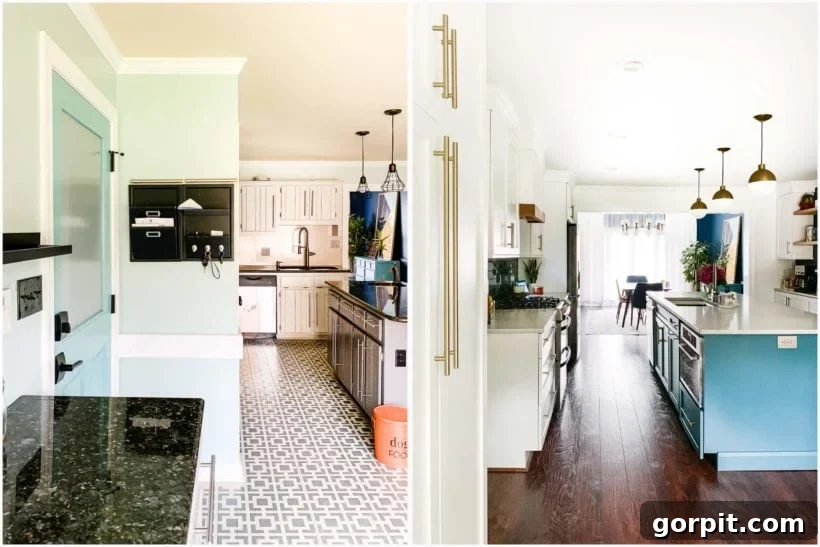 Vibrant Kitchen Transformation Unveiled 11 kitchen remodel before and after photos with wall removal, illustrating the profound change