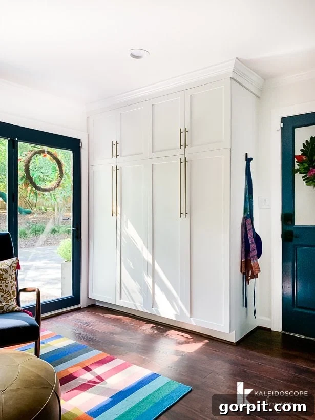 Vibrant Kitchen Transformation Unveiled 13 kitchen remodel with large pantry cabinets, demonstrating enhanced storage solutions