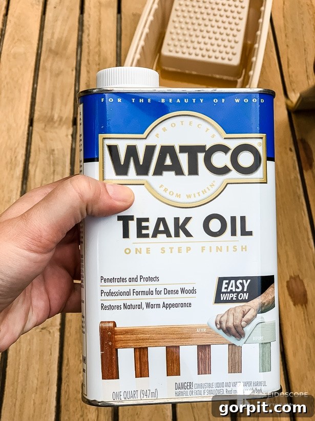 Bring Your Teak Back to Life: 4 Simple Steps 11 Watco Teak Oil product for furniture restoration