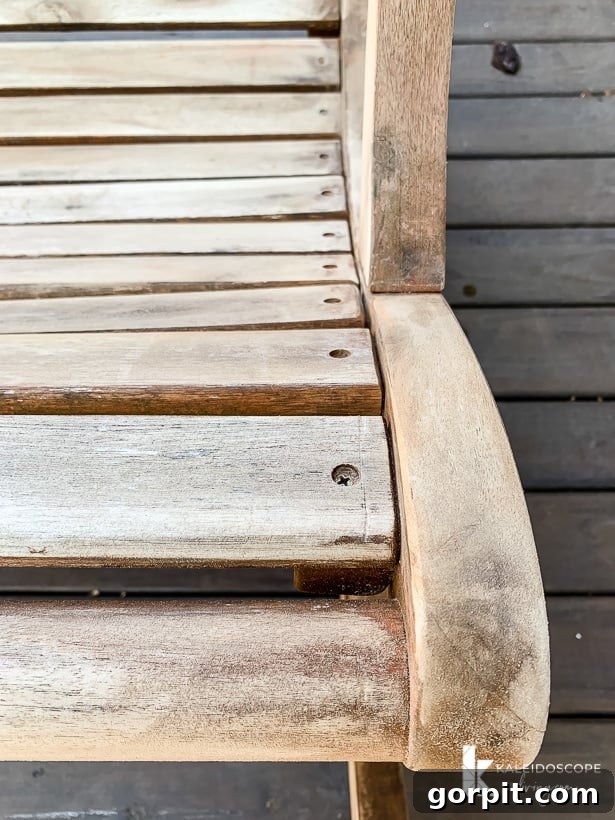 Bring Your Teak Back to Life: 4 Simple Steps 10 Acacia wood sanded down, close-up