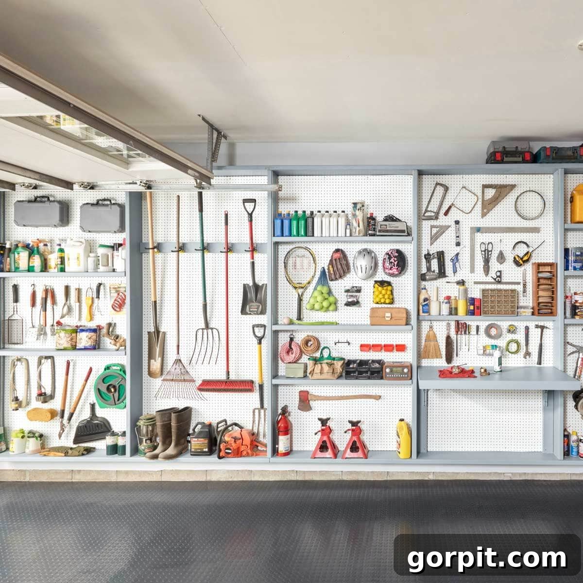 DIY garage wall organization