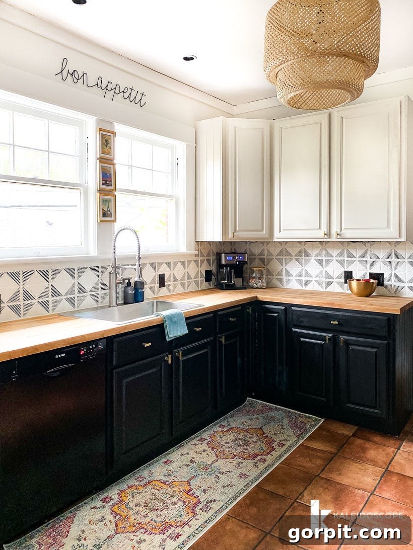 Transform Your Backsplash: 5 Easy Painting Steps 13 DIY painted and stenciled backsplash