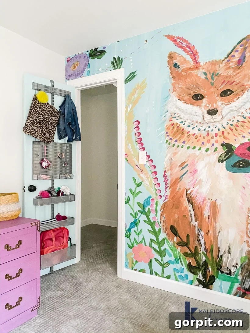 bedroom organization back of door storage with headbands