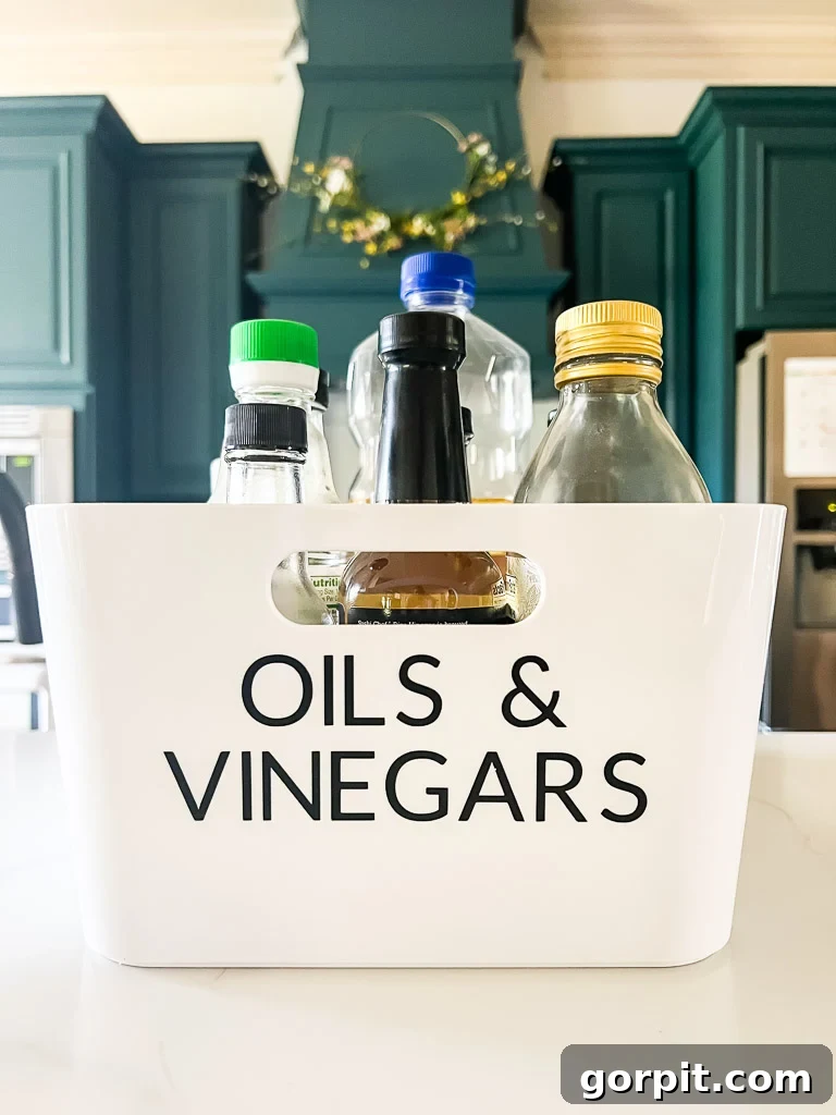 pantry bins with labels made with Cricut machine