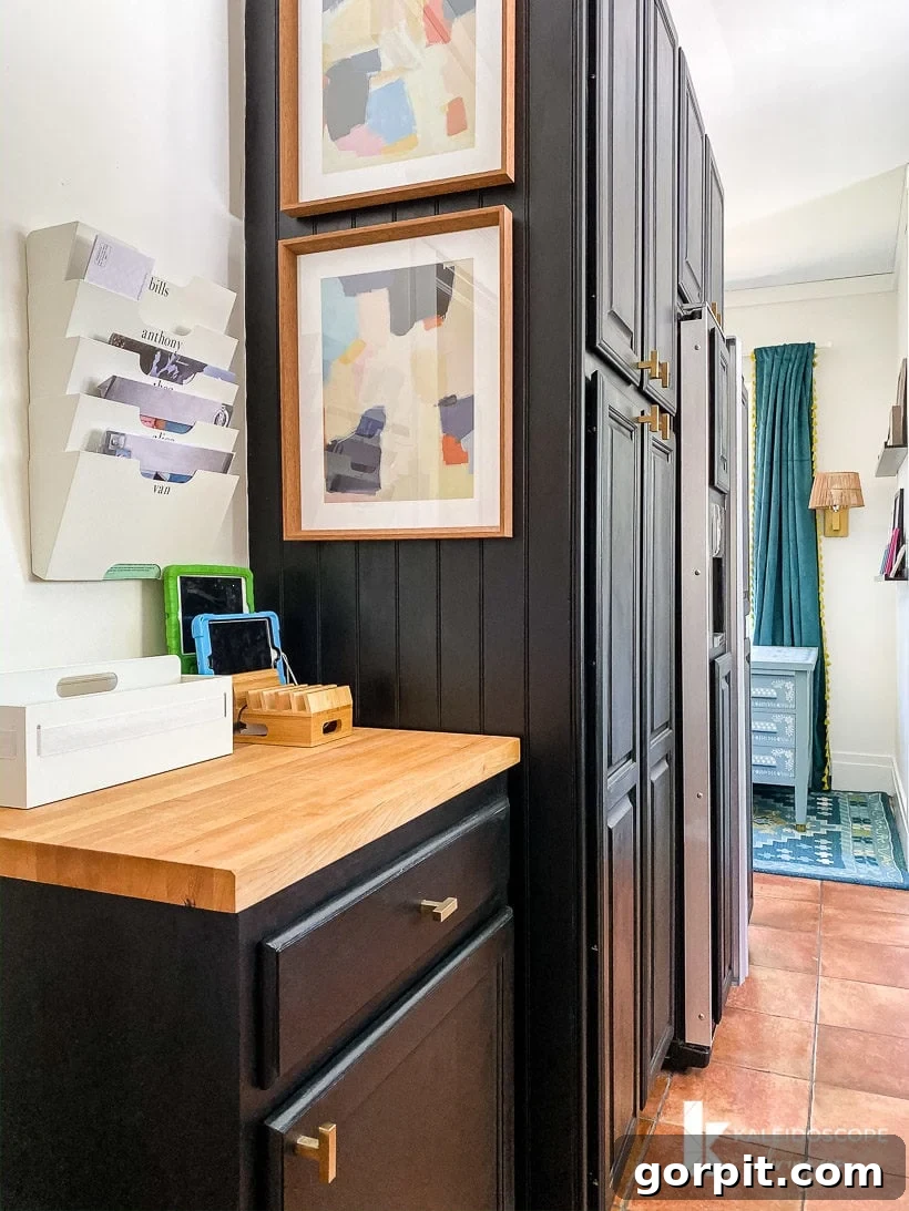 Affordable kitchen makeover with bright elements
