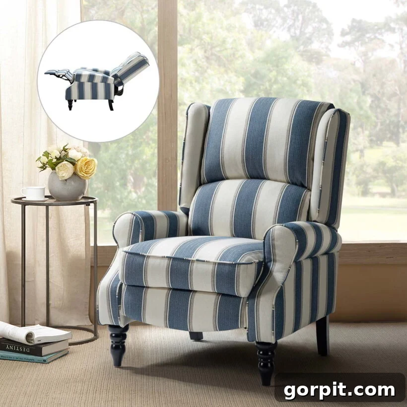 affordable wingback chair recliner chair