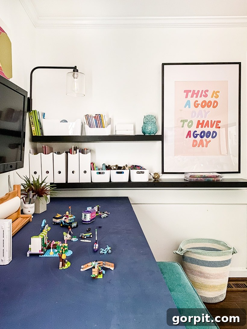 Palette of Our Home: An Artful Journey 11 colorful wall art in playroom