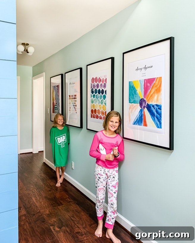 Palette of Our Home: An Artful Journey 12 large framed kids art