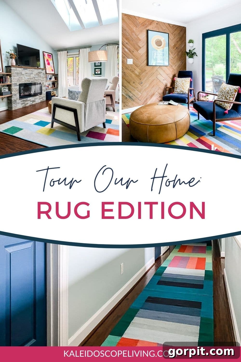 Colorful Rugs See How They Connect Our Home 2 Colorful area rug adding vibrancy to a room