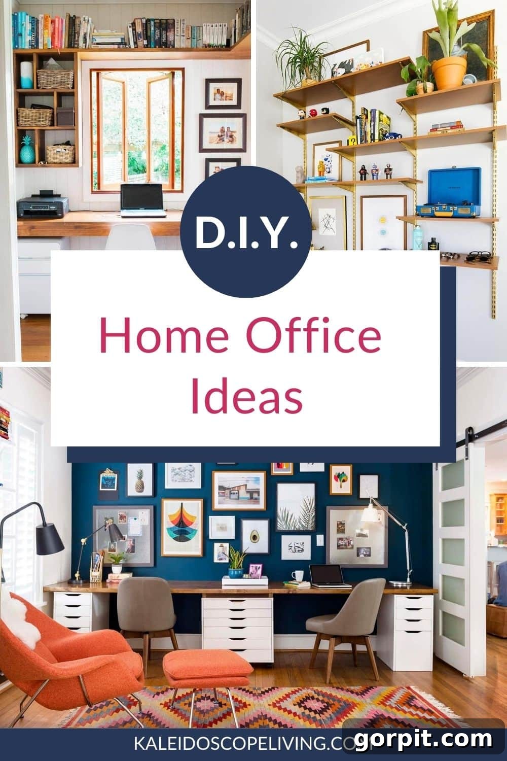 Woman working diligently in a stylish home office setup