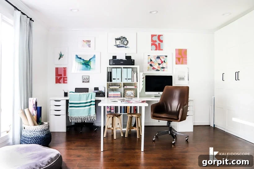 Unveiling a Game-Changing Revelation 4 Our home office, showcasing its central location and the challenges of maintaining focus amidst lively family activity and homeschooling.