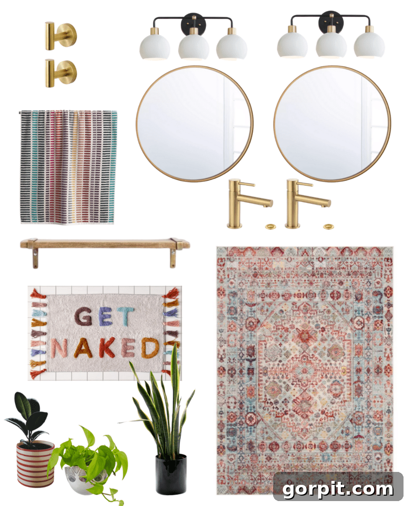 Dream Master Bath on a Budget Revealed 8 mood board for master bathroom remodel with color palette