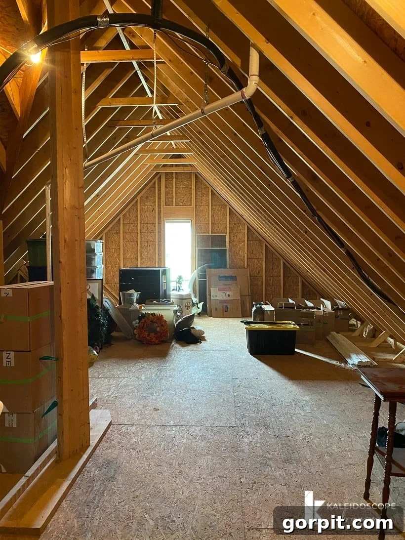 Second attic space, providing additional accessible storage.