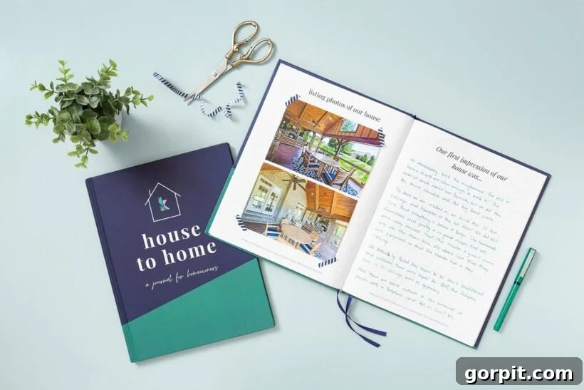 Your Definitive Home Management Journal 4 House to Home: A Journal for Homeowners detail shot