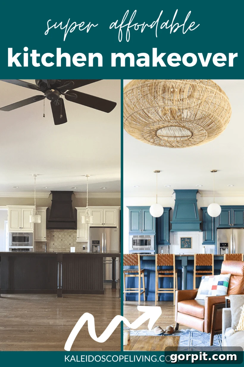 affordable kitchen makeover before and after