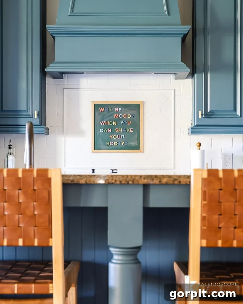 kitchen cabinets painted with Fusion Mineral Paint in Seaside