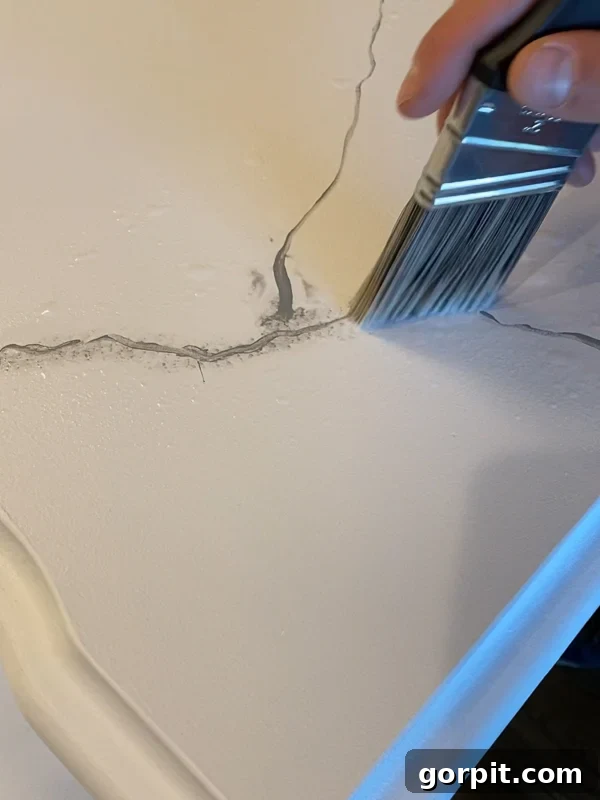 creating painted marble effect on granite countertops by Tasha Agruso of Kaleidoscope Living